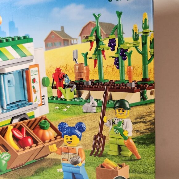 LEGO City Farmers Market Van 60345 Building Set Food Truck Farm Van Vegetables R - Picture 6 of 15